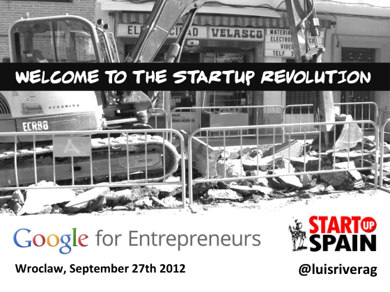 Cover thumbnail for StartupSpain Google Wroclaw, September 2012